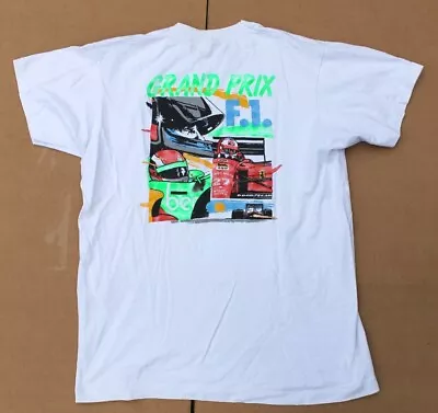 Vintage Formula 1 F1  Grand Prix 90s T-shirt Racing GP Ferrari Mercedes • £10.50