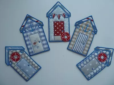 Beach Hut Bunting Nautical Seaside. Handmade • £17