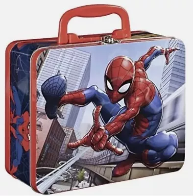 Marvel Spiderman Metal Tin Lunch Box 15”X12.5” 48 Piece Puzzle Spin Master • $9.99