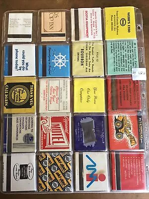 Lot Of 20 Mixed Vintage New Brunswick NB. Empty Matchbook Covers  #122 • $7.28