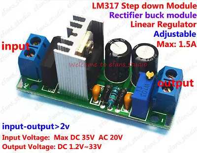 AC/DC To DC Converter Adjustable Voltage Regulator Power Supply Module 5V 9V 12V • $2.95