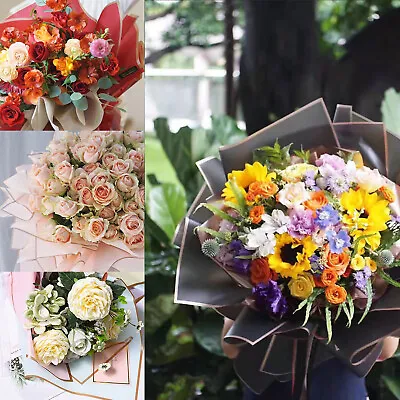 £6.89 • Buy 20Pcs Waterproof Flower Gift Wrapping Paper Florist Bouquet Packaging Wedding