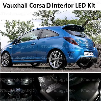 PREMIUM For VAUXHALL CORSA D 2006-2014 FULL INTERIOR LED KIT LIGHTS XENON VXR • $19.88