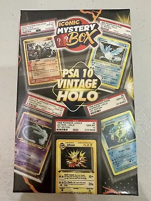 Iconic Mystery Psa 10 Vintage Holo Box! $499 Retail Sold Out • $152.50