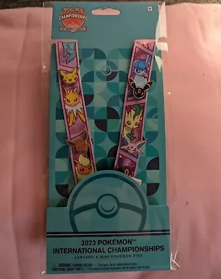 £20 • Buy 2023 Pokemon European International Championships Pin Badges & Lanyard 