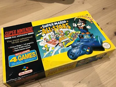 Nintendo Snes Console Boxed (original) - Mario All-stars 2 Games/2 Controllers • £249.99