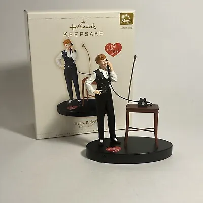 Hallmark Keepsake I Love Lucy  Hello Ricky?  Ornament 2006 Magic Voice Talking • $34.99