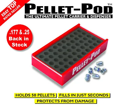 PELLET-POD - Airgun Pellet Holder Case Box Pouch Bag - .177 .22 &.25 Calibre • £2.50