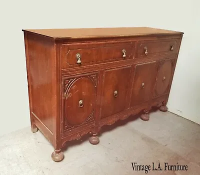 Vintage Traditional Buffet Sideboard With Ball Feet • $1200