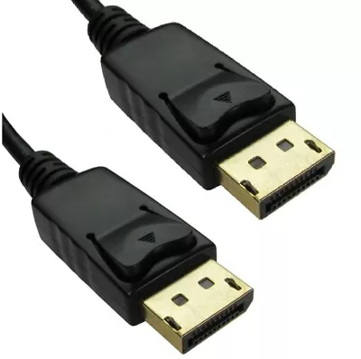 Display Port Cable - 3m Displayport DP Monitor Lead Male To Male Mac PC Laptop • £6.99