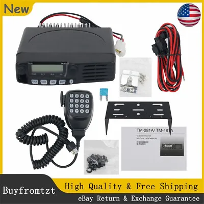 TM-281A 136-174MHZ FM Transceiver Mobile Radio Car Radio Station 65W 10-50KM VHF • $155.80