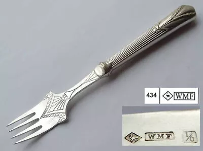 1. From 4. WMF Art Nouveau Fish Fork Model   Empire   Silver Plated F319 • $96.49