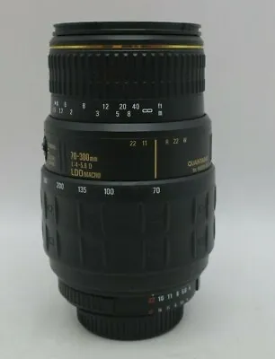 Quantaray 1:2 70-300mm F4-5.6 D LDO Macro Nikon AF Mount Lens For DSLR Cameras • $28.34