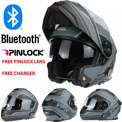 Viper Rs-v191 Blinc Bluetooth Flip Front Flip Up Modular Motorcycle Helmet Raze • $286.12