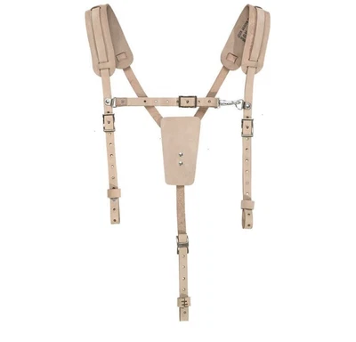 $55 • Buy Klein 5413 Soft Leather Work Belt Suspenders NEW