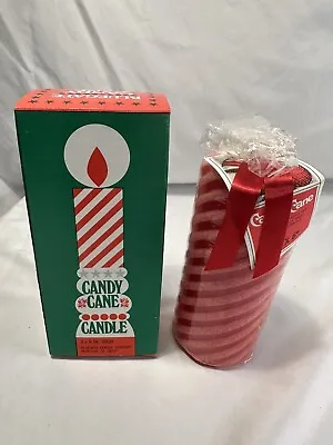 Vtg BlueGate Candle Company 3”x6” Candy Cane MCM Large New In Box NIB Red Pink • £19.28