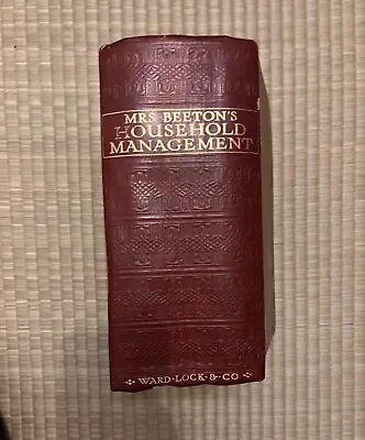 RARE Mrs Beeton's Book Of Household Management Hardback - New Edition  1923 • £200
