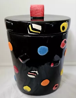 Vintage Licorice Allsorts Ceramic Cookie Jar 3D Kitchen Canister Collector Item • $18.02