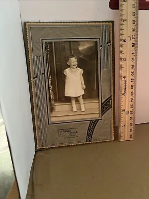 Young Girl Smiling Cabinet Card Photo Andrews Studio Johnstown PA Antique Portra • $9