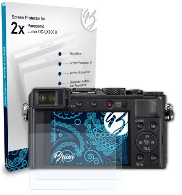 Bruni 2x Protective Film For Panasonic Lumix DC-LX100 II Screen Protector • £9.19