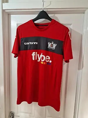 Exeter City FC Carbrini Flybe Training Shirt 2010/12 Mens Size M • £24.95