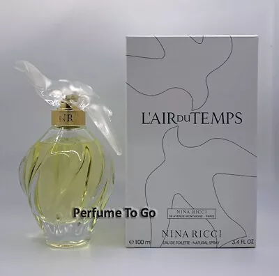 NINA RICCI L'AIR Du TEMPS 3.4 Oz (100 Ml) EDT Spray NEW TESTER ~Same As Picture~ • $38.02