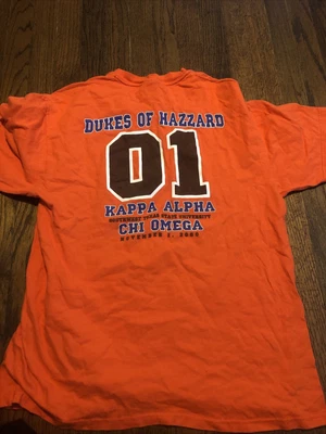 $0.99 • Buy Vintage Sorority Shirt Chi Omega Kappa Alpha Chi Omega Dukes Of Hazzard