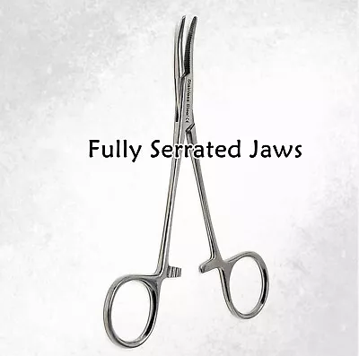 Mosquito Forceps 5  Curved Serrated Jaws Stainless Steel Surgical Instrument • $5.99