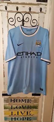 Man City 2013/2014  Epl Home Shirt #16 Kun Aguero • $100