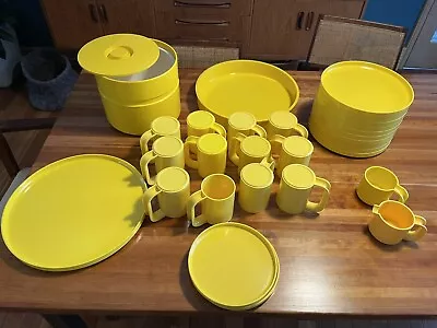 28 Pieces Of Heller Massimo Vignelli And Dansk Yellow Melamine • $84