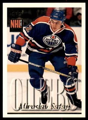 1995-96 Topps Miroslav Satan Rookie Edmonton Oilers #283 • $1