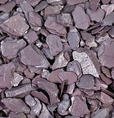£13.99 • Buy Plum Slate 20mm Decorative Chippings For Driveways Paths-Garden-Aggregate-20kg-
