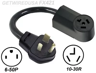 WELDER 3-PRONG 6-50P PLUG To 3-PIN 10-30R DRYER RECEPTACLE POWER CORD ADAPTER • $59.95