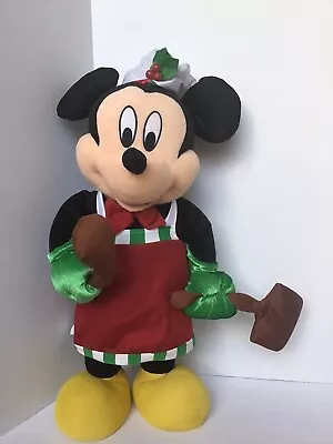 Mickey Mouse Disney Gemmy 24” Plush Christmas Decor Holiday Chef • $32.97