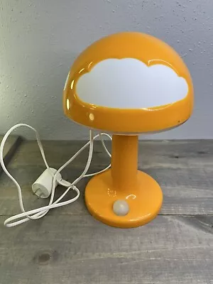 Ikea Skojig Orange Mushroom Cloud Lamp ~ Retro Mod MCM ~Excellent! • $52