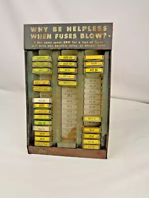 Vintage Automotive Buss Fuses Metal Advertising Display Rack Storage Gas Station • $52.99