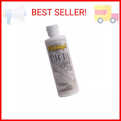 Fiebing's Liquid Mink Oil For Leather Boots (8 Fl Oz) - Leather Cleaner & Condit • $11.43