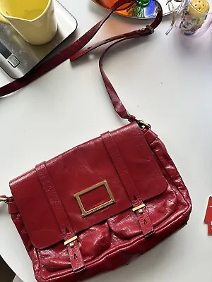 MARC BY MARC JACOBS   WERDIE  Crossbody Messenger Bag Red Glazed Leather • $45