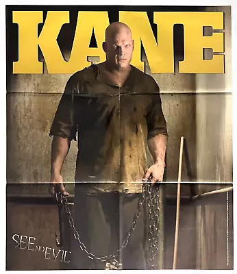 KANE  20.75 X 24.5   Wrestling Poster WWE HEAR NO EVIL Jacob Goodnight • $7.49