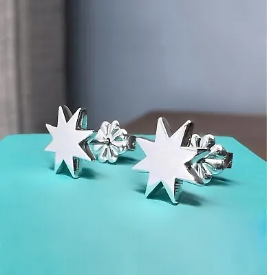 RARE RETIRED PALOMA PICASSO! Tiffany & Co. Sterling Silver Stella Star Earrings • $495