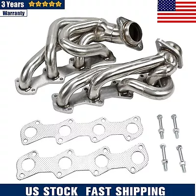 Shorty Headers For 97-03 Ford F150/F250 XL XLT FX4 King Ranch Lariat 5.4L 330 V8 • $129.99