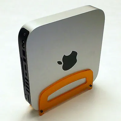 Mini Mac Time Capsule Tangerine Orange Apple Acrylic Computer Stand 2010+   • $14.99