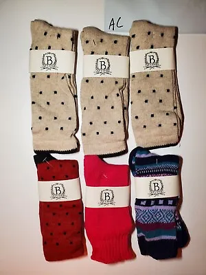 ☆6 PAIR☆ B STUDIO (b.ella Private Label) Cashmere Wool Angora Blend SOCK Lot • $15