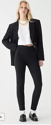 J Crew Size 0 /  XS Pixie Flat Front High Rise Black Skinny Stretch Ankle Pants • $18.42