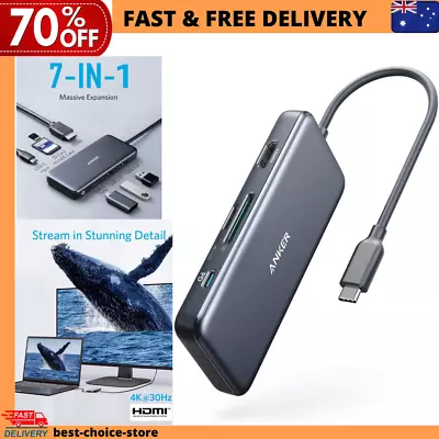 $89.50 • Buy Anker USB C Hub, PowerExpand 7-in-1 USB C Hub Adapter, With 4K HDMI, 100W Power