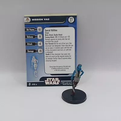 Star Wars Miniatures - Mission Vao #47/60 W/ Card • $22.95