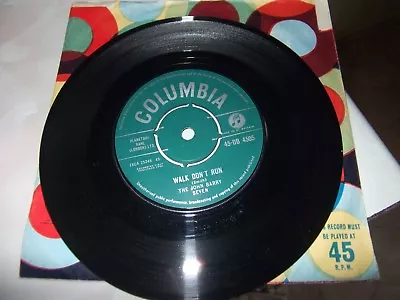 Walk Don't Run - The John Barry Seven 45rpm Record On Columbia (1960). • £4.99