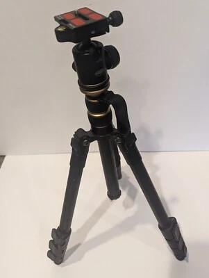 $30 • Buy TYCKA 56” Camera Tripod, Lightweight Aluminum Travel Tripod Black/Gold 