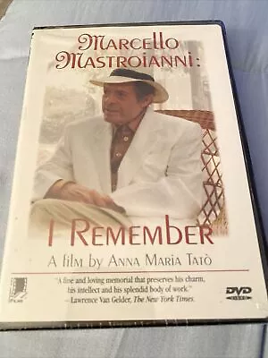 Marcello Mastroianni: I Remember (DVD 2000)  OOP Film By Anna Maria Tato NEW • $40.90