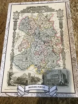 Old Map Of Shropshire 1836 By Thomas Moule 1000 Piece Jigsaw Puzzle Used • £5.75